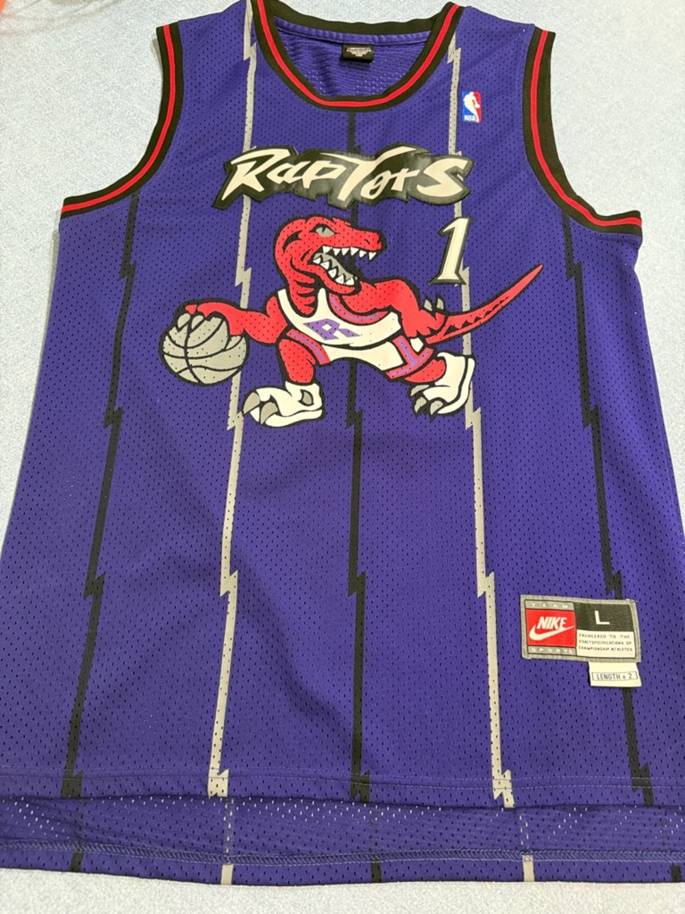 Nike Authentic Tracy McGrady Toronto Raptors Basketball Jersey